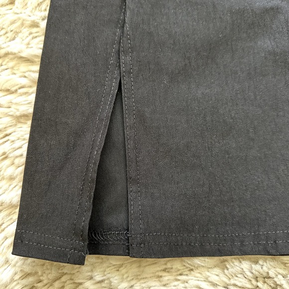 *NWT* Pretty Little Thing Black Stretchy Mini Skirt with Side Slit Size US Sz 6 - Picture 6 of 7